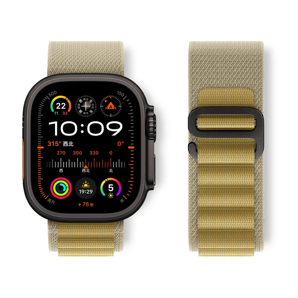 Alpine Loop for Apple Watch Ultra 2 Band 44mm 45mm 49mm 40mm 41mm 42mm nylon Trail bracelet correa Series 10 9 8 7 6 5 se Strap